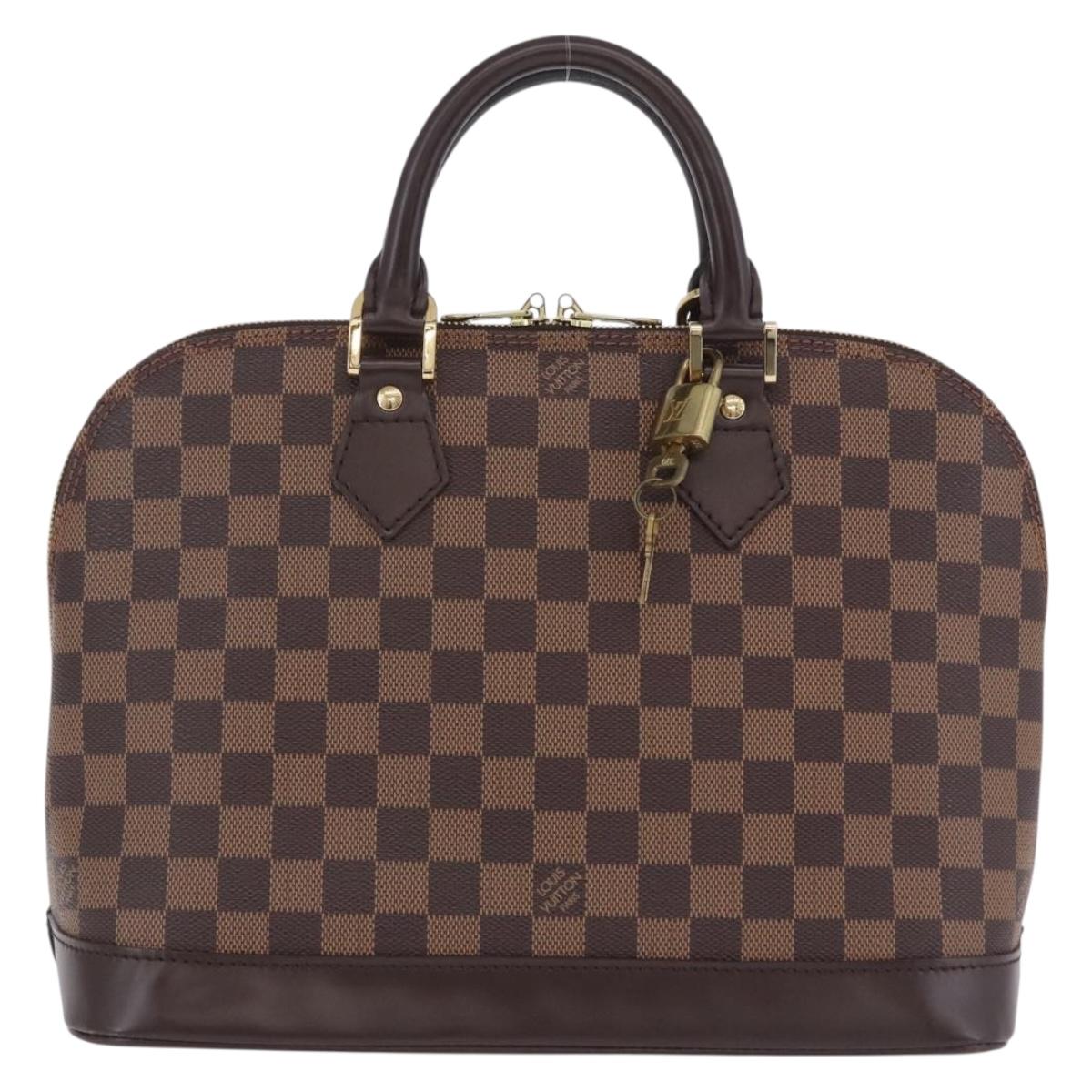 LOUIS VUITTON Damier Ebene Alma PM Hand Bag N53151 LV Auth 204034V