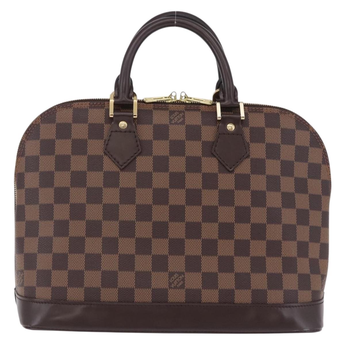 LOUIS VUITTON Damier Ebene Alma PM Hand Bag N53151 LV Auth 204034V