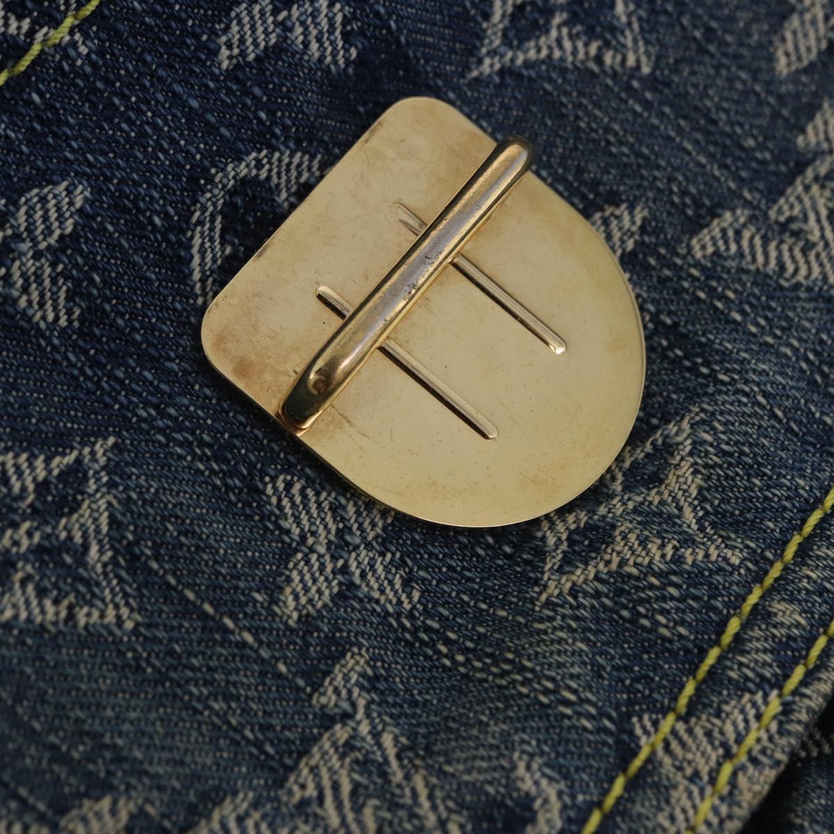 LOUIS VUITTON Monogram Denim Bum Bag Body Bag Blue M95347 LV Auth 204036A