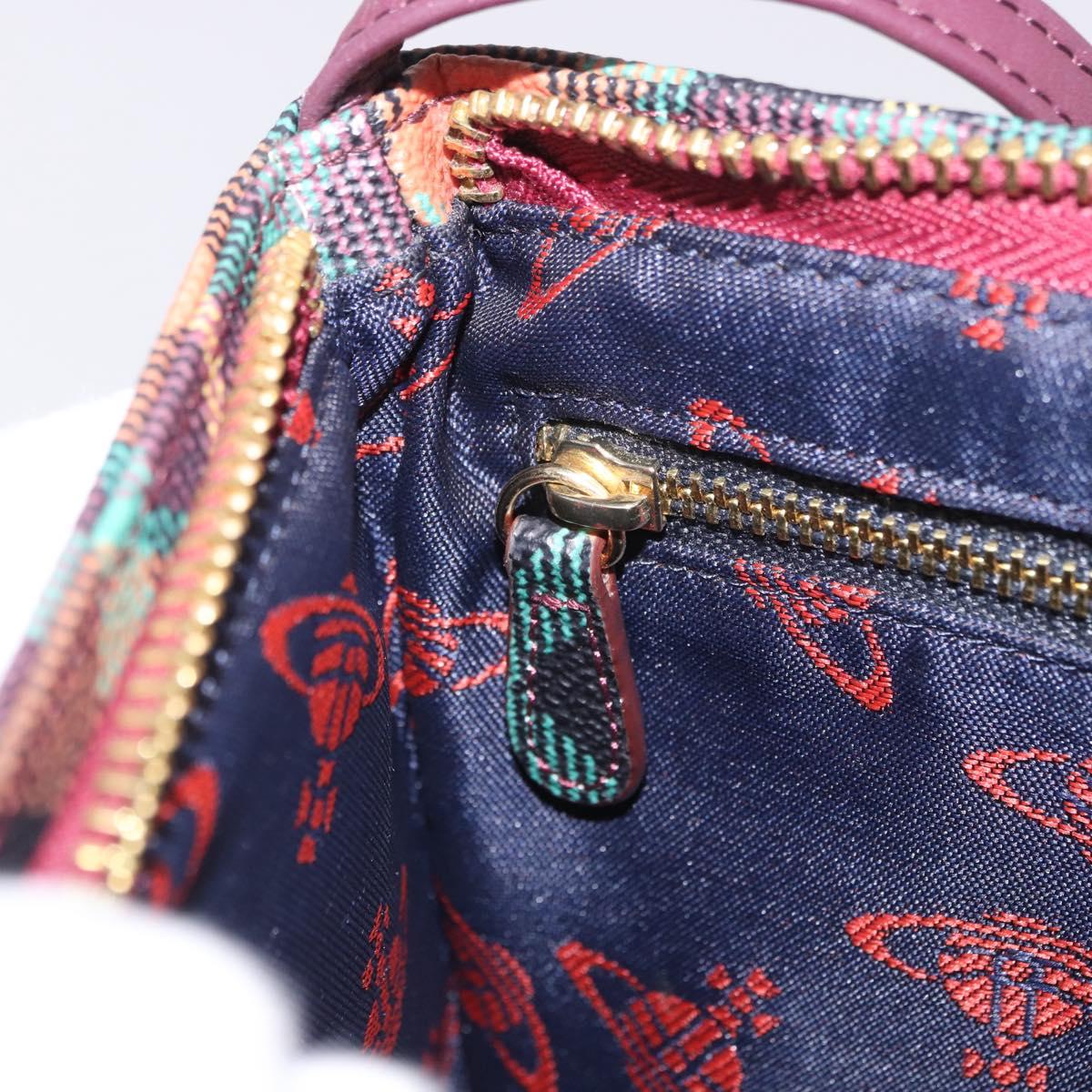 Vivienne Westwood Shoulder Bag PVC Leather Multicolor Gold Auth 204037A