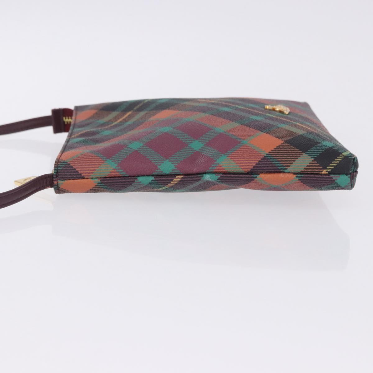 Vivienne Westwood Shoulder Bag PVC Leather Multicolor Gold Auth 204037A