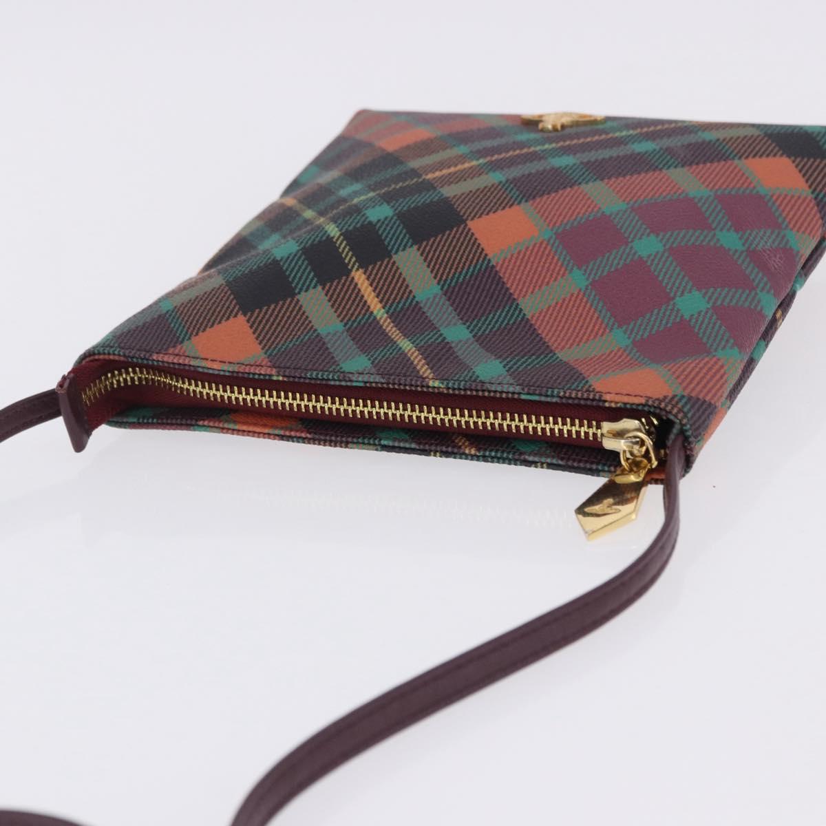 Vivienne Westwood Shoulder Bag PVC Leather Multicolor Gold Auth 204037A