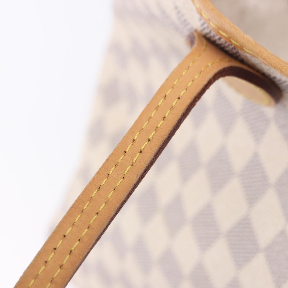 LOUIS VUITTON Damier Azur Neverfull MM Tote Bag N41605 LV Auth 204040A
