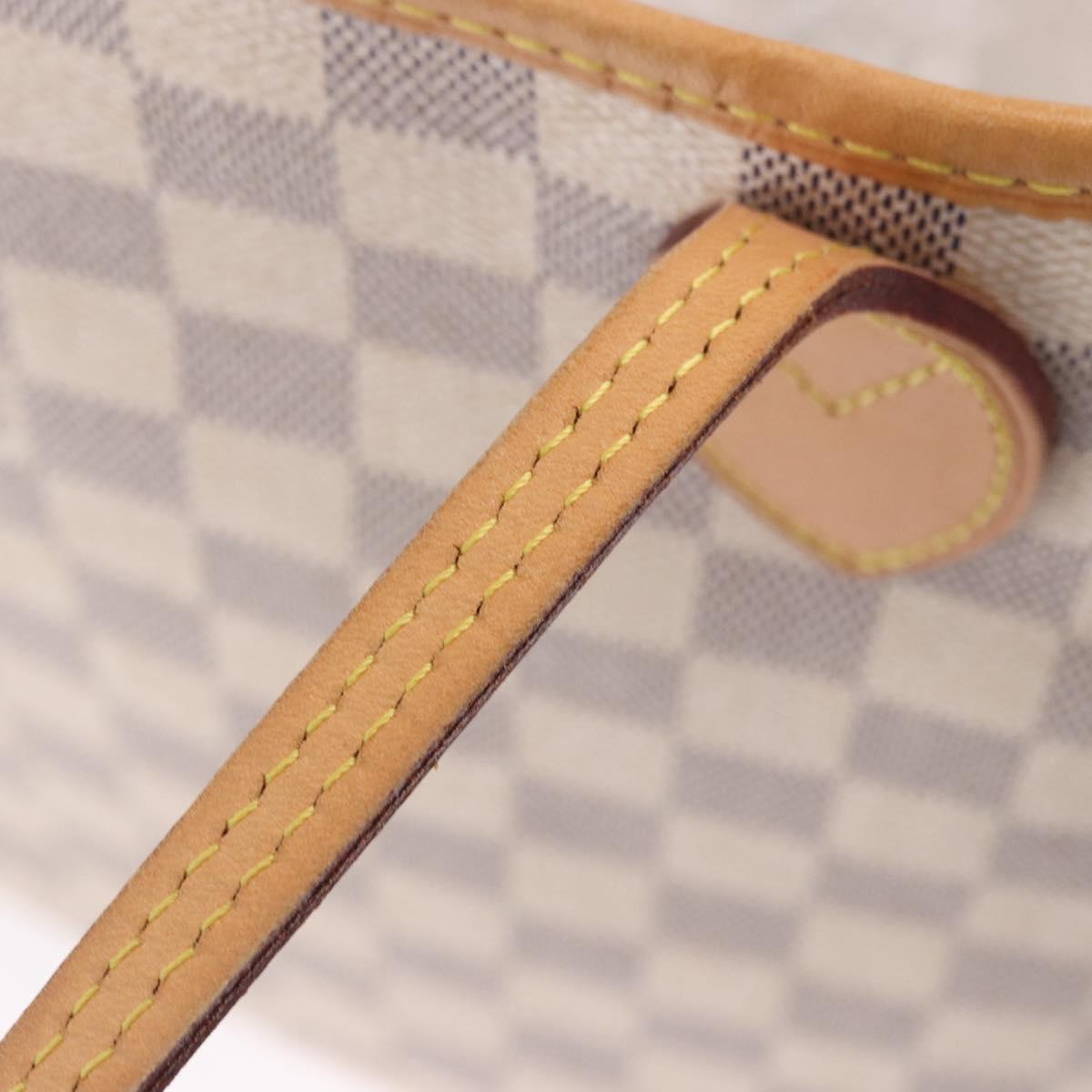LOUIS VUITTON Damier Azur Neverfull MM Tote Bag N41605 LV Auth 204040A