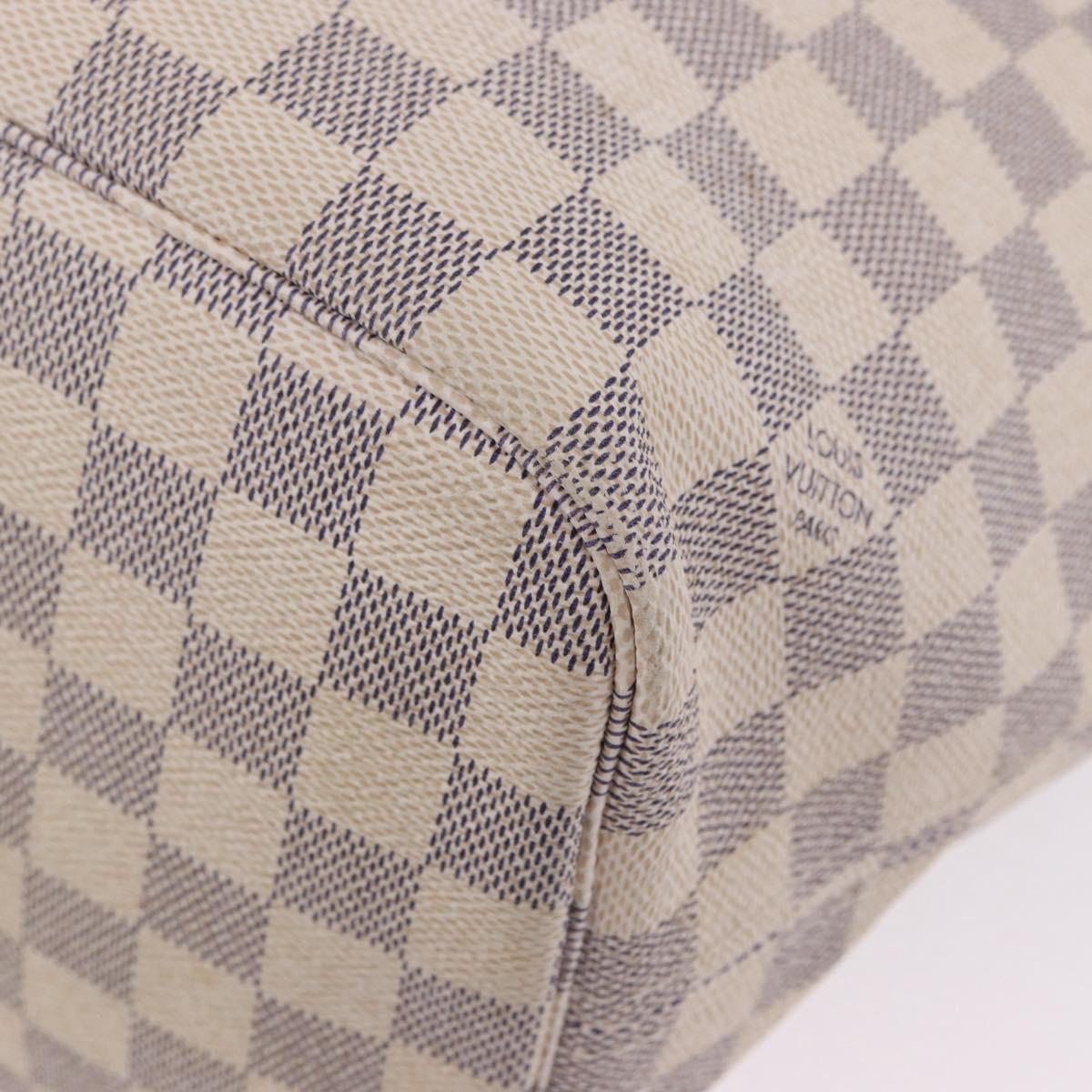 LOUIS VUITTON Damier Azur Neverfull MM Tote Bag N41605 LV Auth 204040A