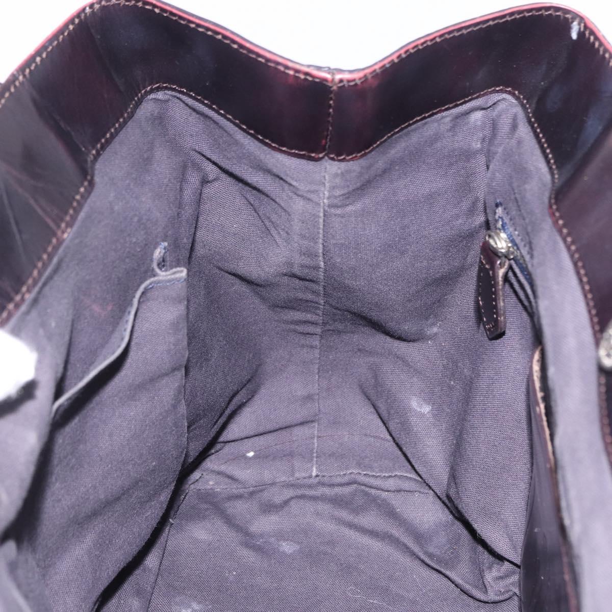 Vivienne Westwood Tote Bag Leather 2way Black Silver Auth 204042