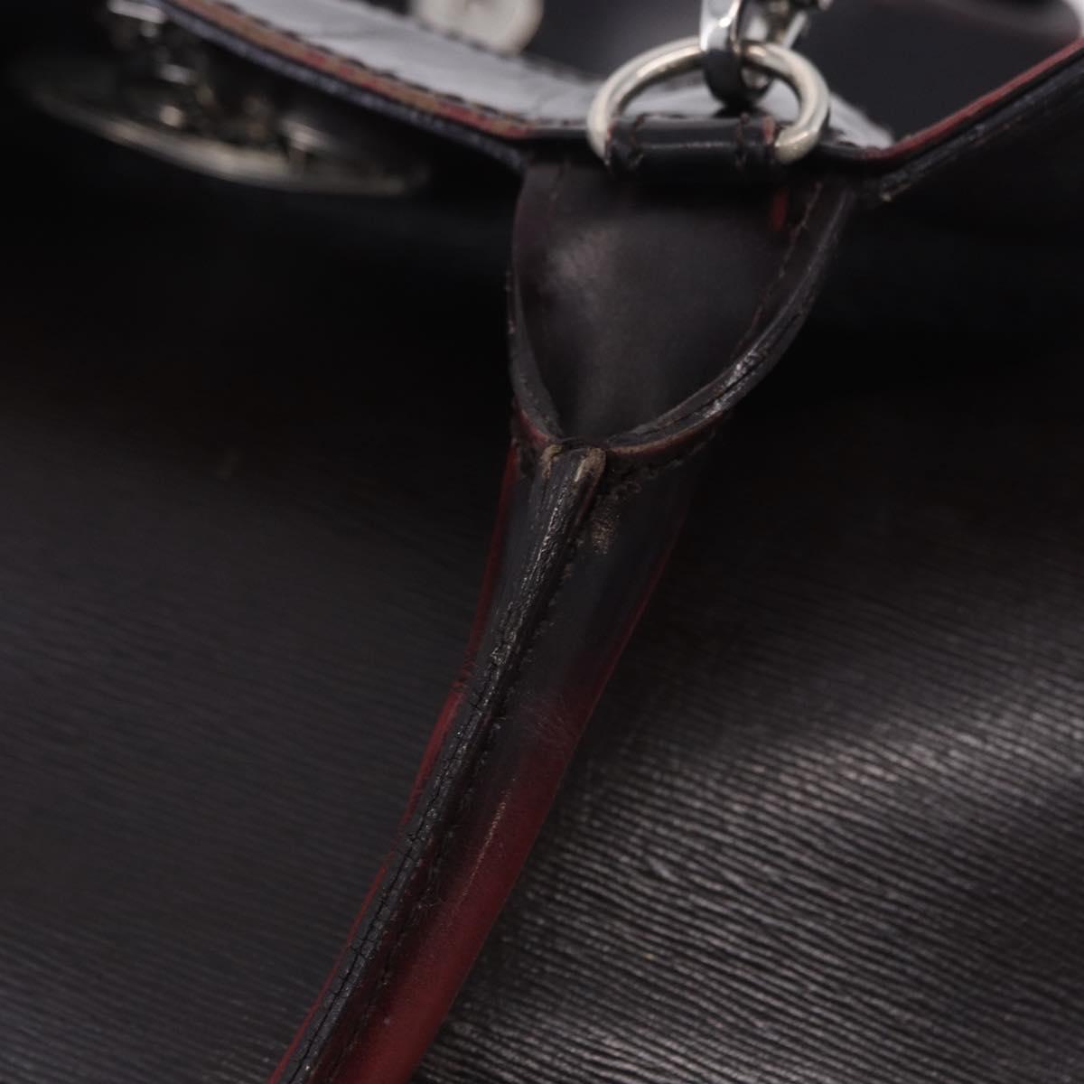 Vivienne Westwood Tote Bag Leather 2way Black Silver Auth 204042