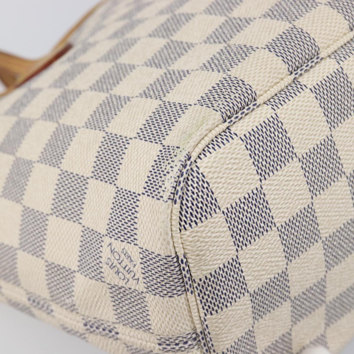 LOUIS VUITTON Damier Azur Neverfull PM Tote Bag N41362 LV Auth 204046A