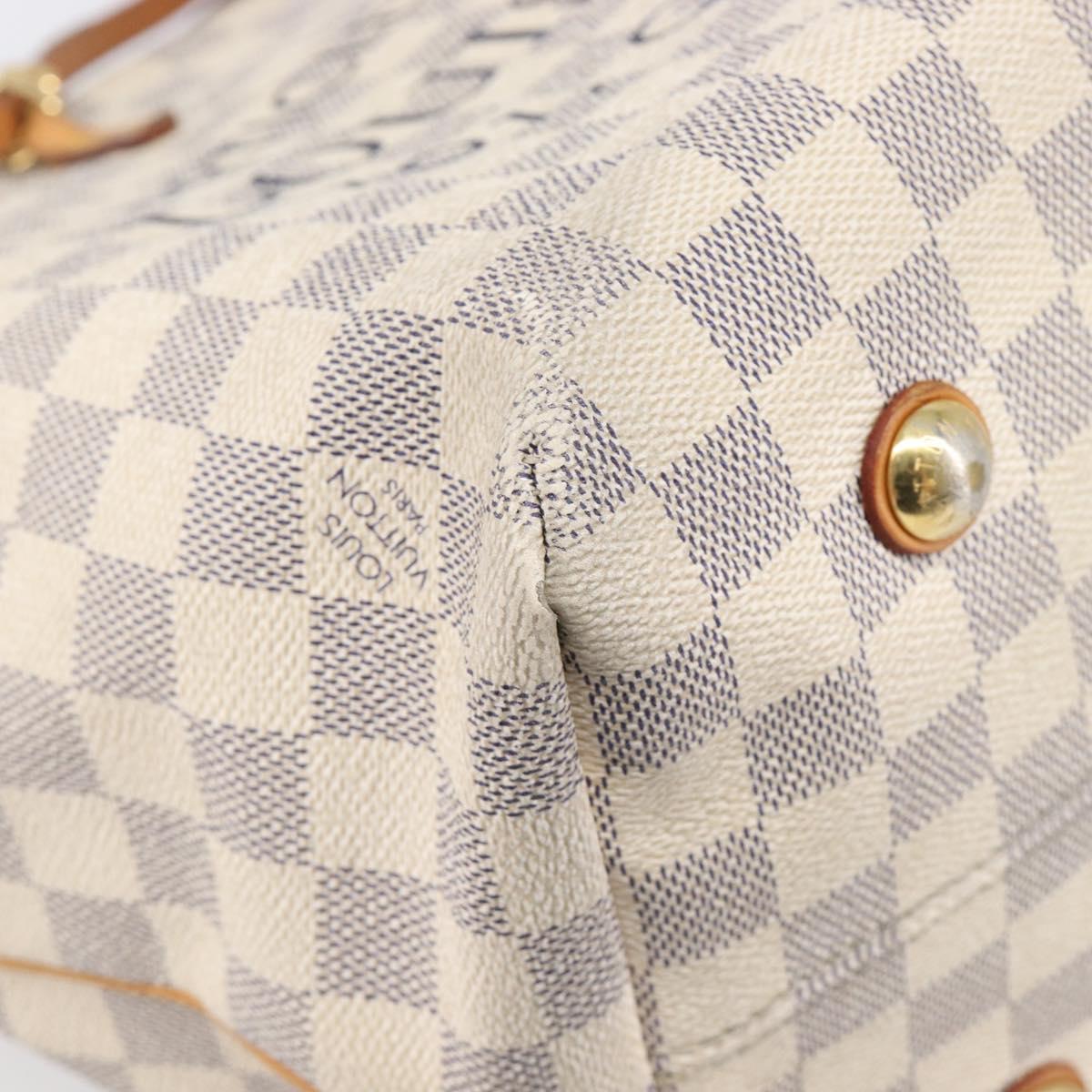 LOUIS VUITTON Damier Azur Cabas MM Shoulder Bag N41375 LV Auth 204051