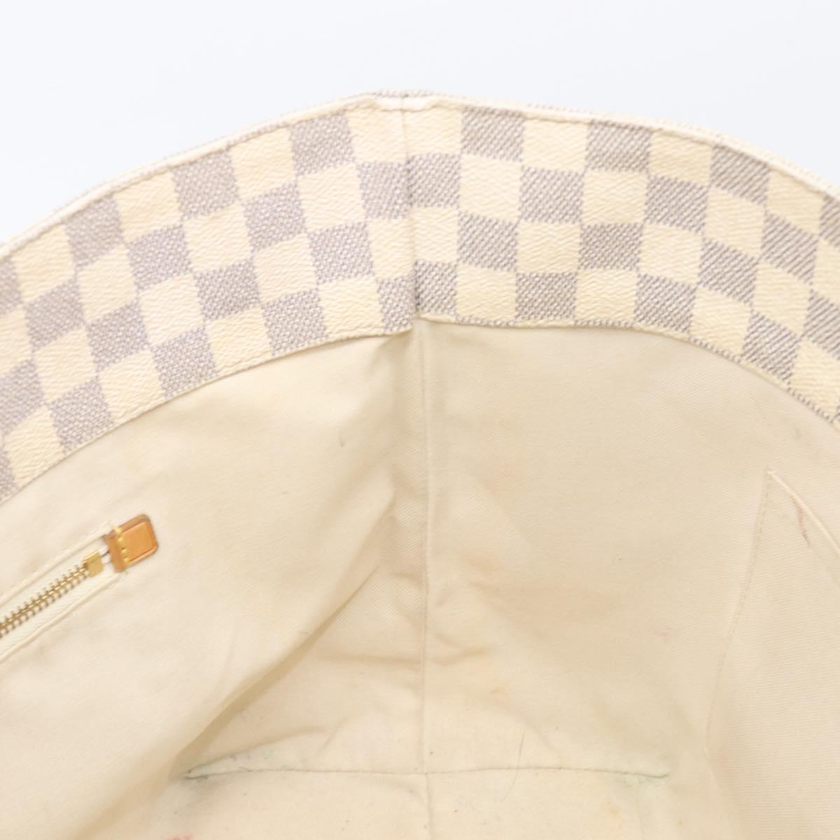 LOUIS VUITTON Damier Azur Cabas MM Shoulder Bag N41375 LV Auth 204051