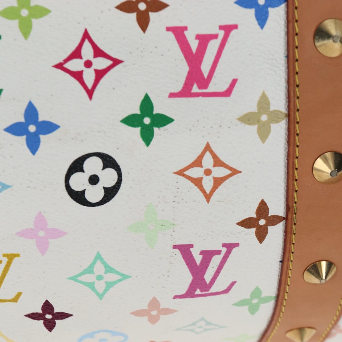 LOUIS VUITTON Monogram Multicolor Keepall 45 Bag White M92641 LV Auth 204053V