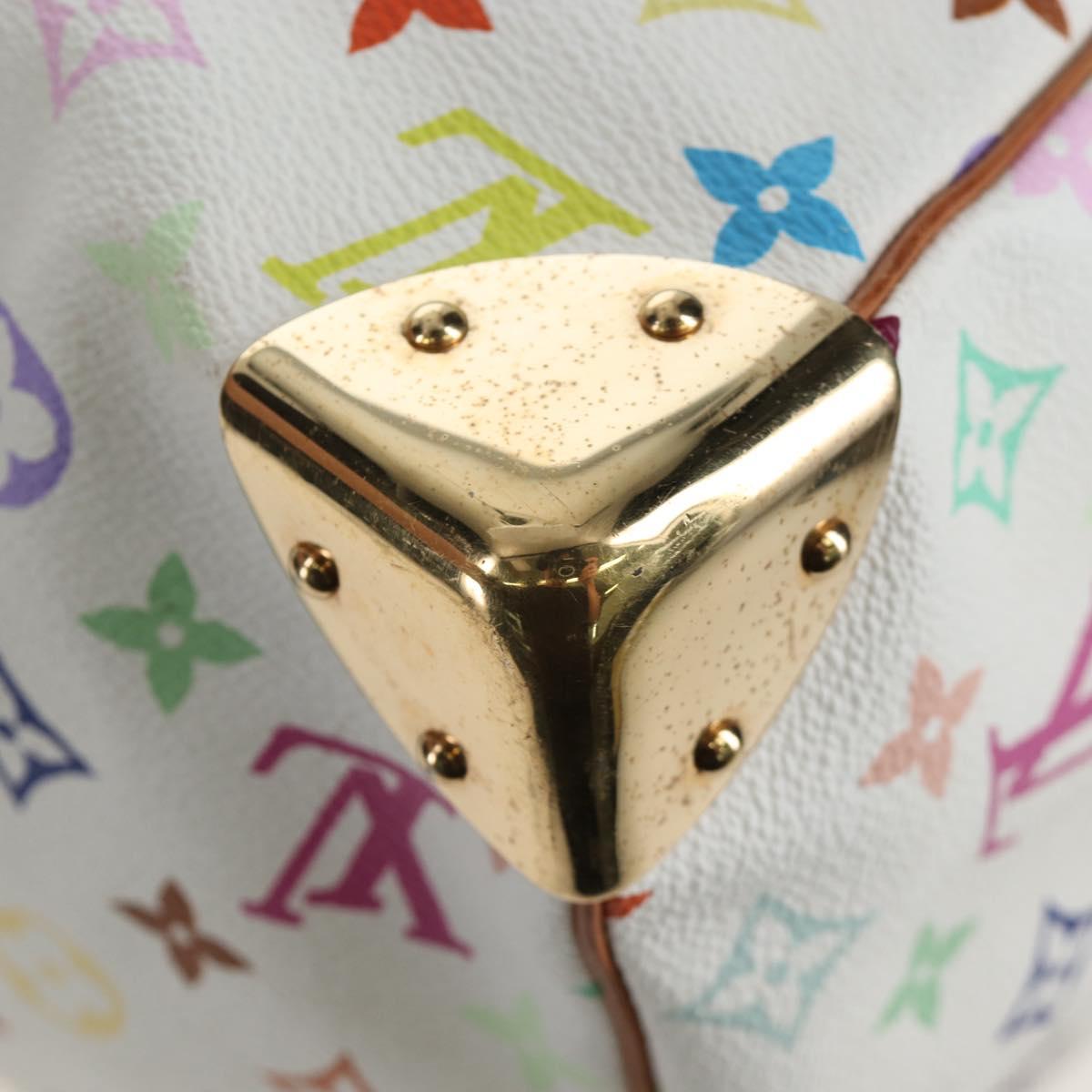 LOUIS VUITTON Monogram Multicolor Keepall 45 Bag White M92641 LV Auth 204053V