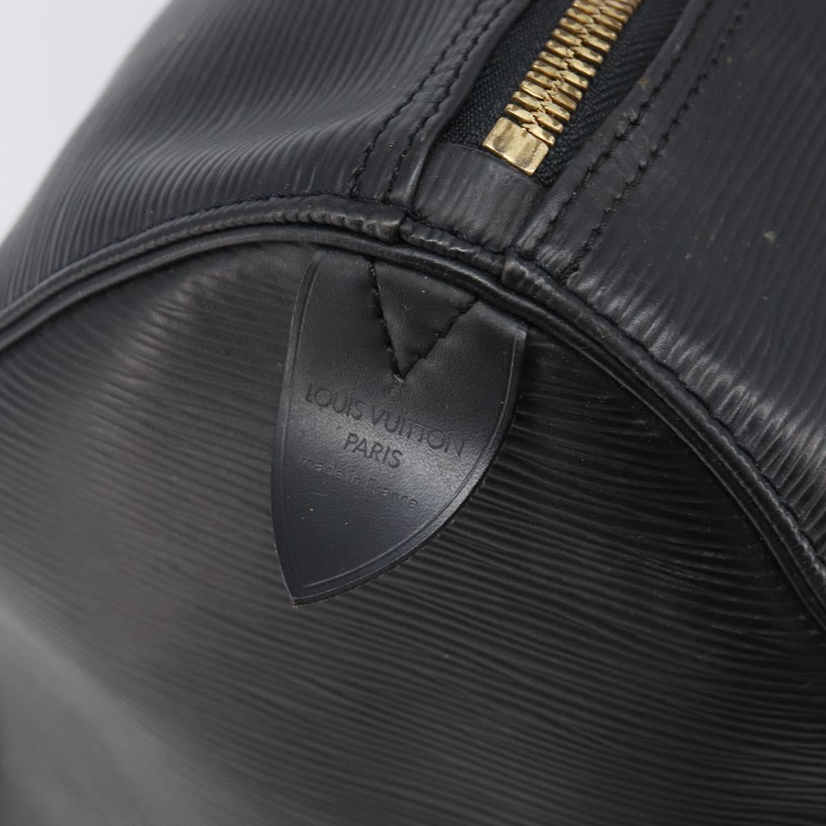 LOUIS VUITTON Epi Keepall 45 Boston Bag Black M42972 LV Auth 204059A
