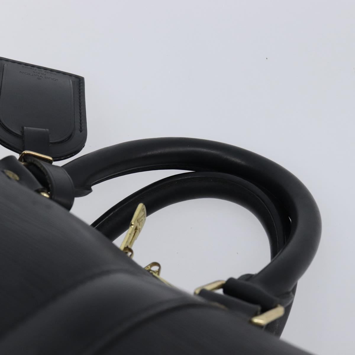 LOUIS VUITTON Epi Keepall 45 Boston Bag Black M42972 LV Auth 204059A