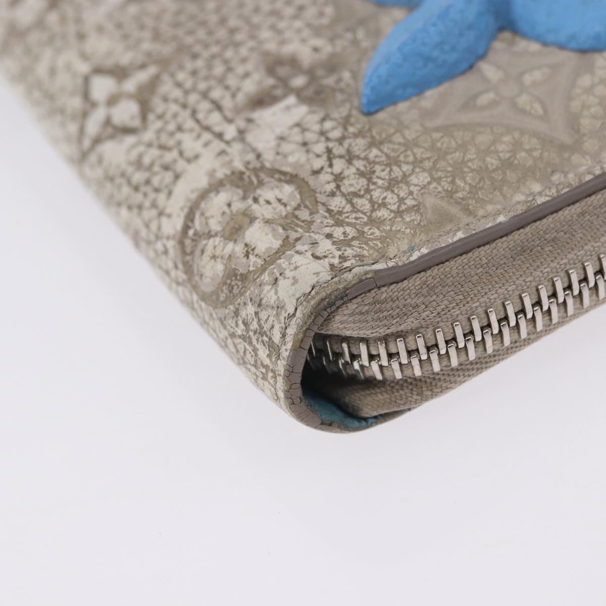 LOUIS VUITTON Taurillon Clemence Climbing Zippy Wallet Vertical Auth 204062