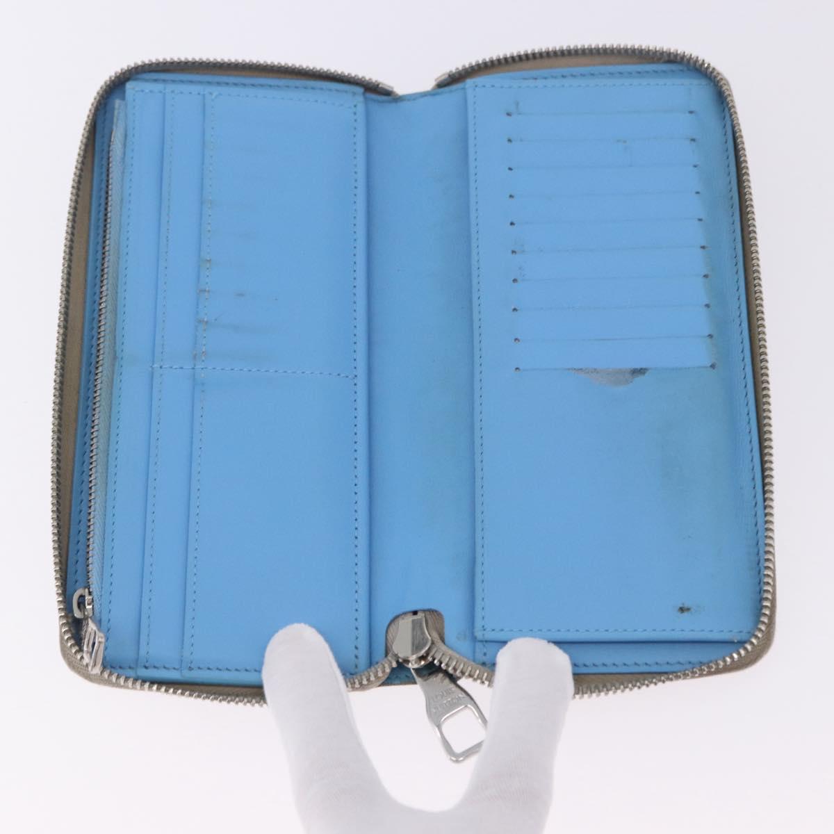 LOUIS VUITTON Taurillon Clemence Climbing Zippy Wallet Vertical Auth 204062
