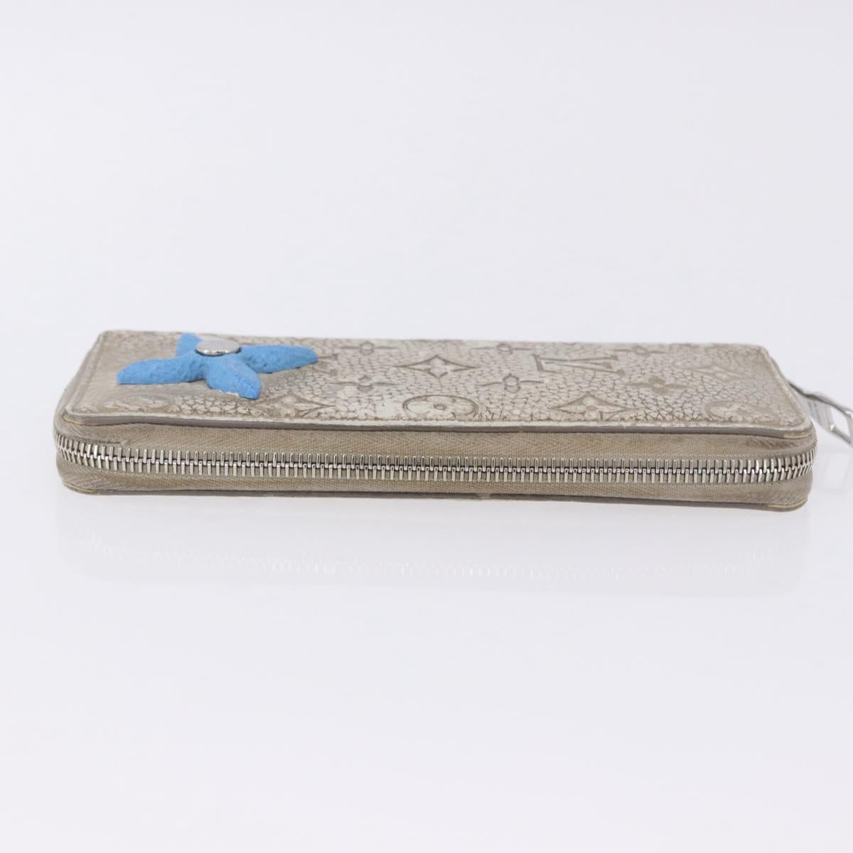 LOUIS VUITTON Taurillon Clemence Climbing Zippy Wallet Vertical Auth 204062