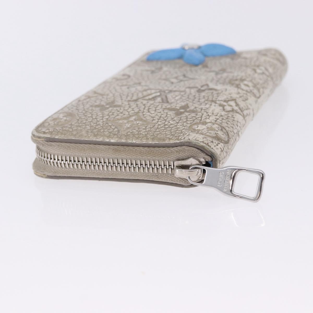 LOUIS VUITTON Taurillon Clemence Climbing Zippy Wallet Vertical Auth 204062