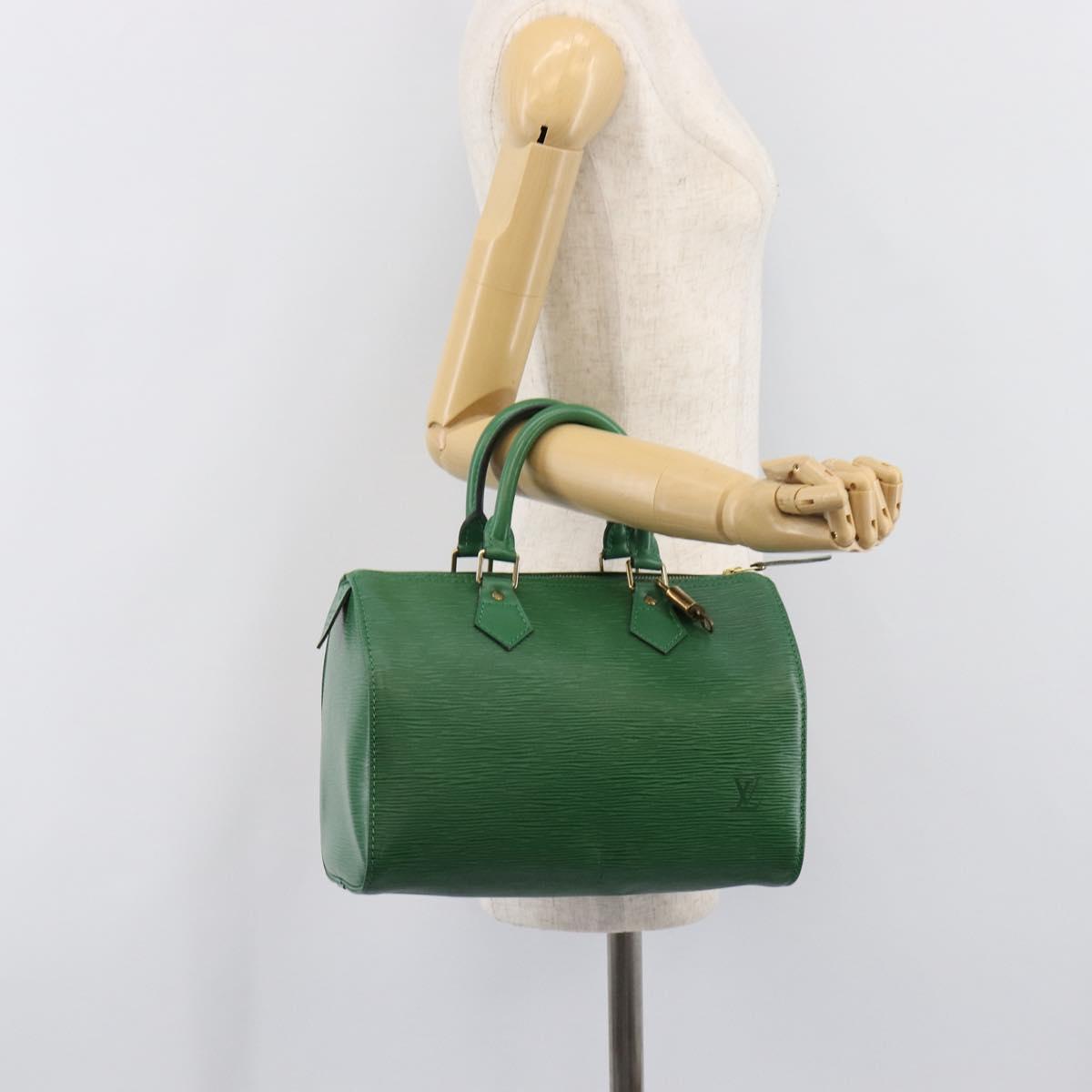 LOUIS VUITTON Epi Speedy 25 Hand Bag Borneo Green M43014 LV Auth 204078V