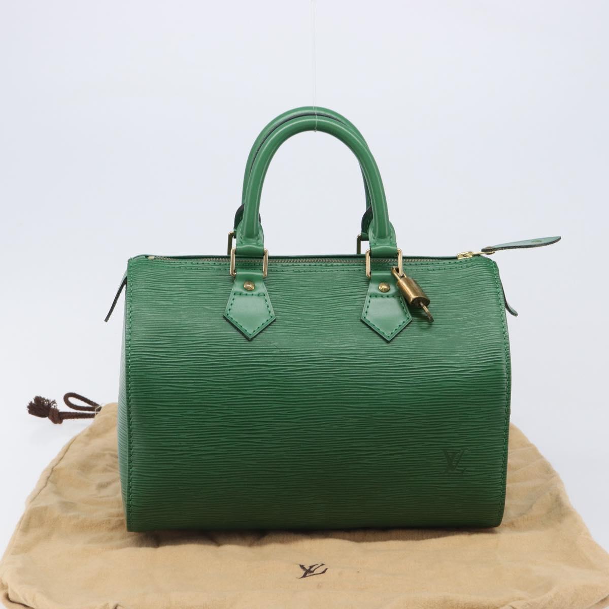 LOUIS VUITTON Epi Speedy 25 Hand Bag Borneo Green M43014 LV Auth 204078V