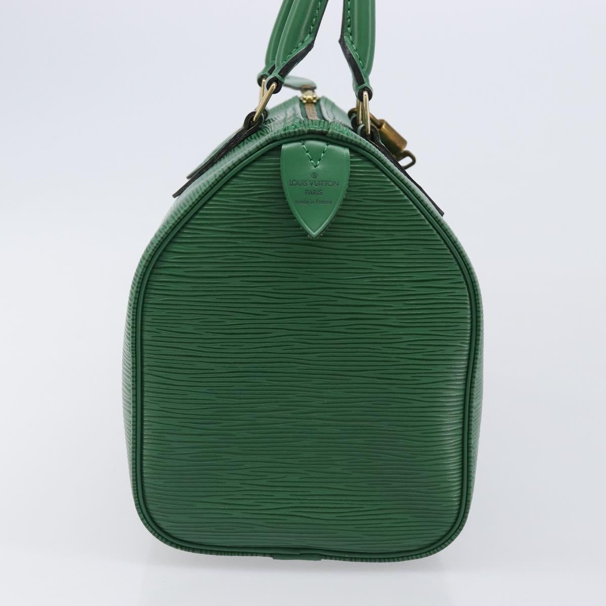 LOUIS VUITTON Epi Speedy 25 Hand Bag Borneo Green M43014 LV Auth 204078V