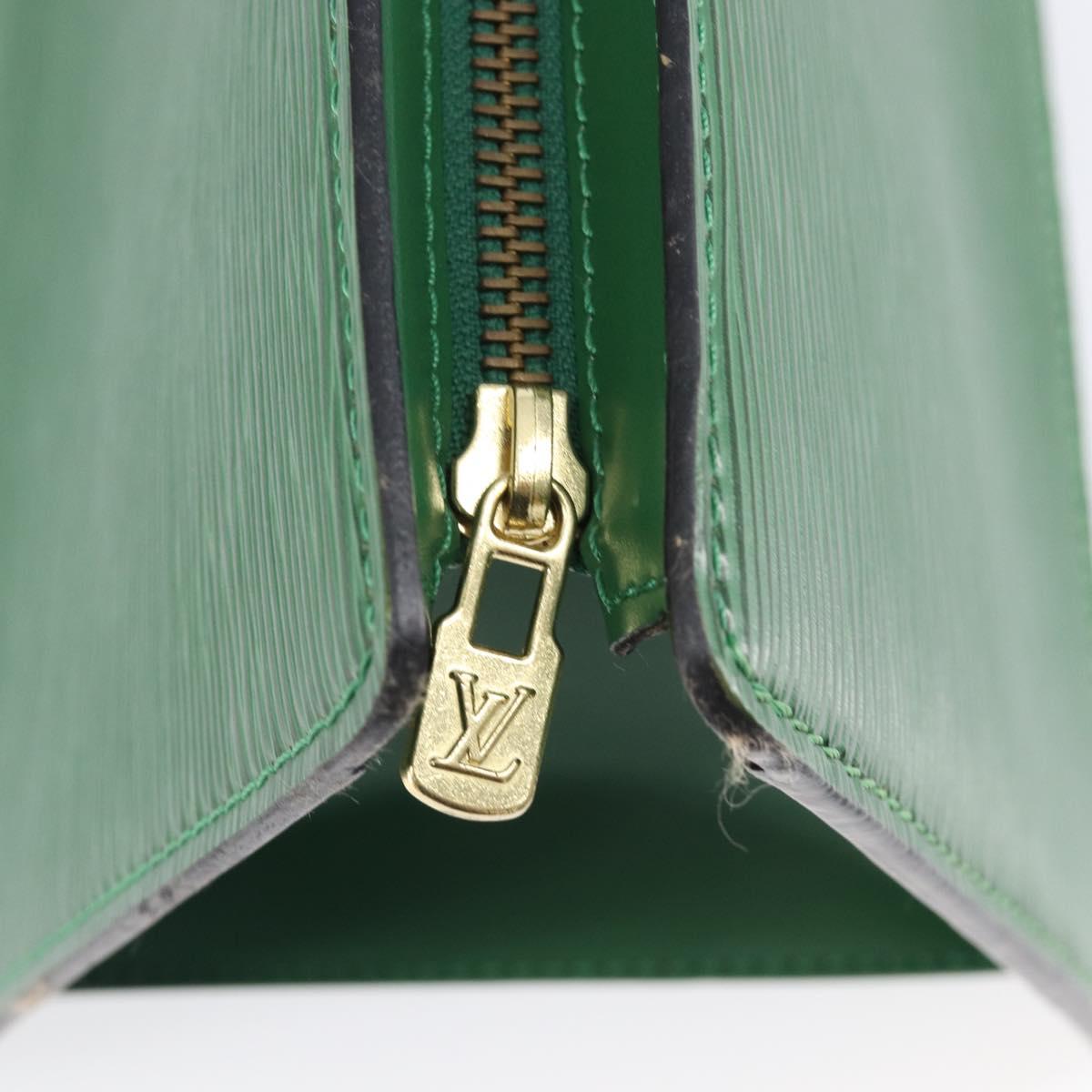 LOUIS VUITTON Epi Sac Triangle Hand Bag Green M52094 LV Auth 204080