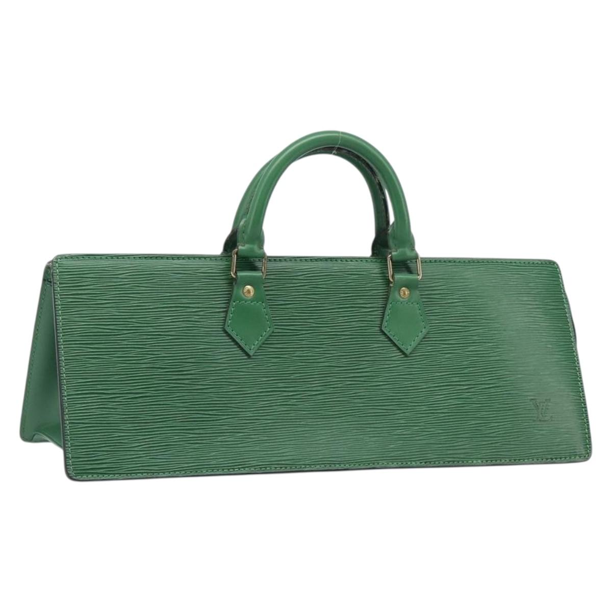 LOUIS VUITTON Epi Sac Triangle Hand Bag Green M52094 LV Auth 204080
