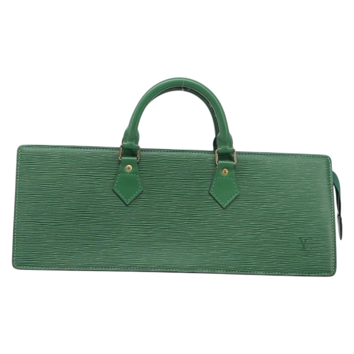 LOUIS VUITTON Epi Sac Triangle Hand Bag Green M52094 LV Auth 204080