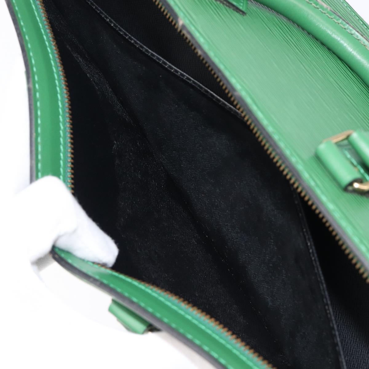 LOUIS VUITTON Epi Sac Triangle Hand Bag Green M52094 LV Auth 204080
