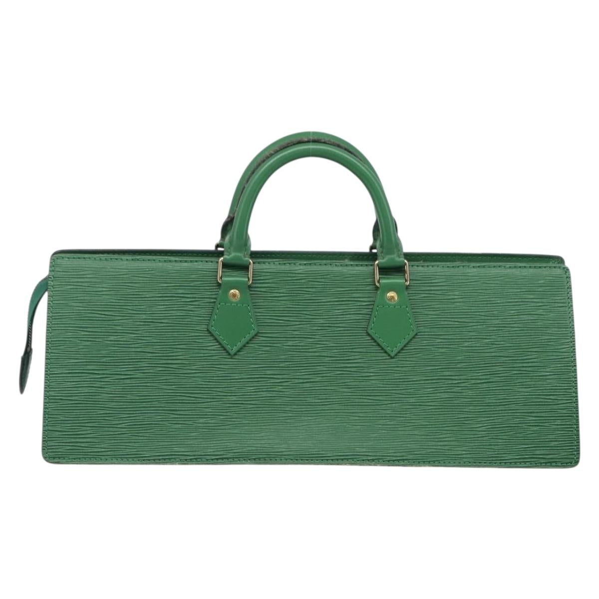 LOUIS VUITTON Epi Sac Triangle Hand Bag Green M52094 LV Auth 204080