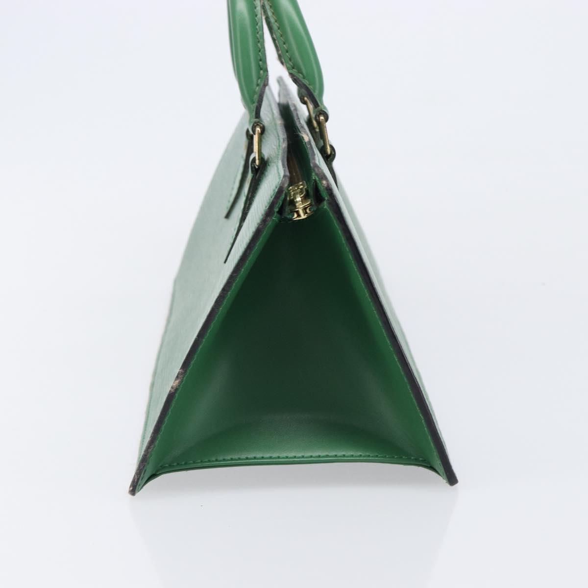 LOUIS VUITTON Epi Sac Triangle Hand Bag Green M52094 LV Auth 204080