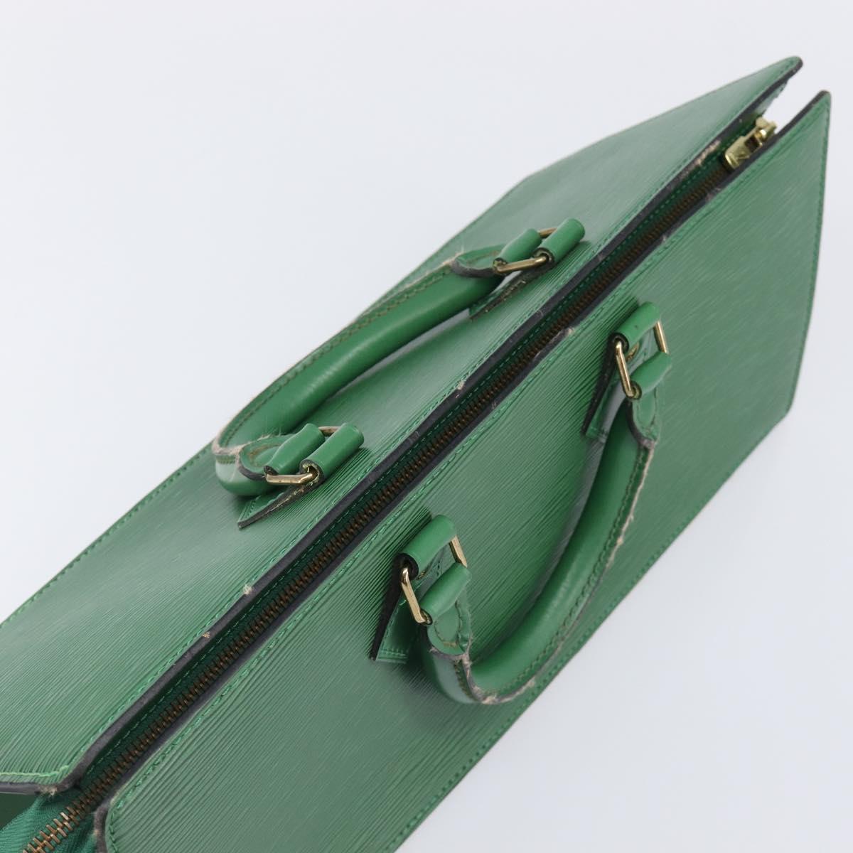 LOUIS VUITTON Epi Sac Triangle Hand Bag Green M52094 LV Auth 204080
