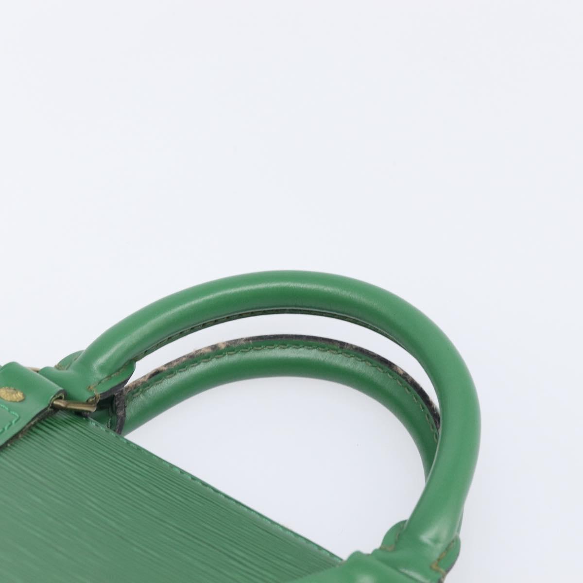 LOUIS VUITTON Epi Sac Triangle Hand Bag Green M52094 LV Auth 204080