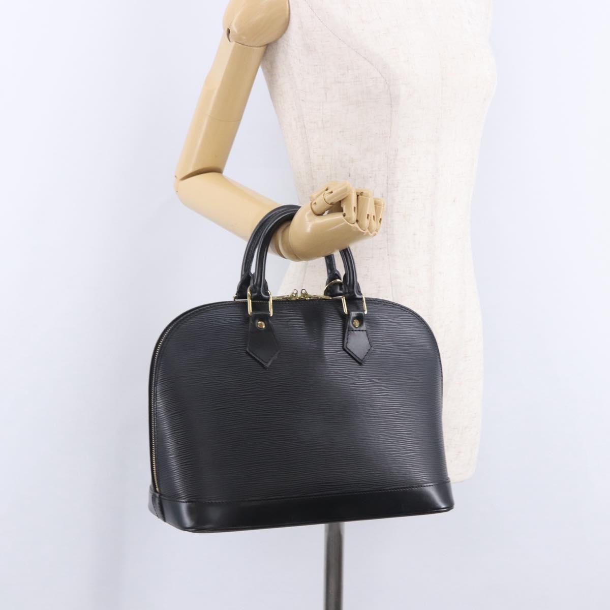 LOUIS VUITTON Epi Alma Hand Bag Noir Black M52142 LV Auth 204082V