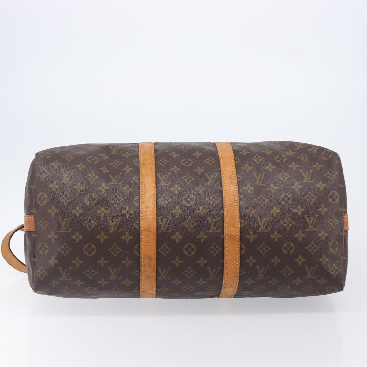 LOUIS VUITTON Monogram Keepall Bandouliere 50 Boston Bag M41416 LV Auth 204089