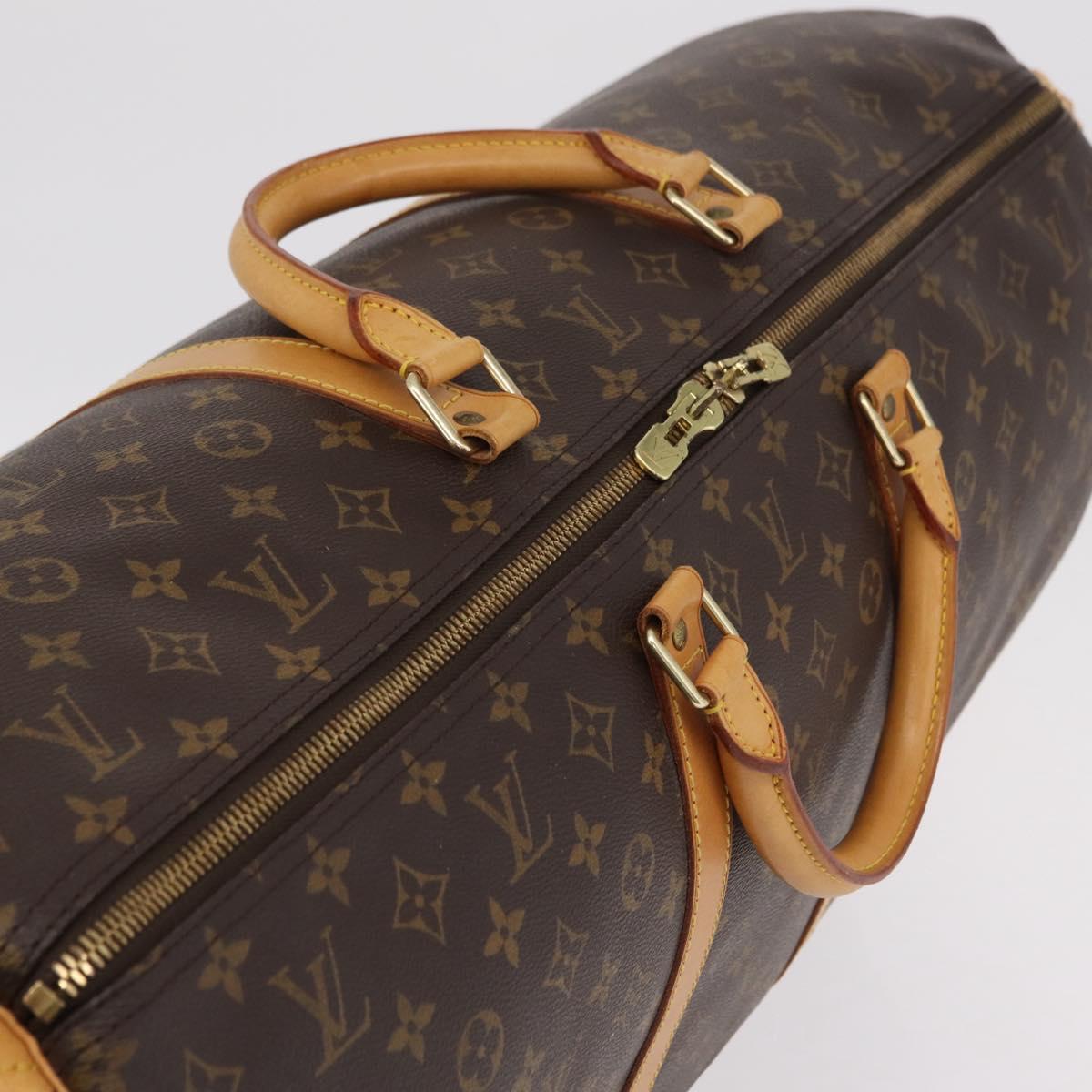 LOUIS VUITTON Monogram Keepall 60 Boston Bag M41422 LV Auth 204091V