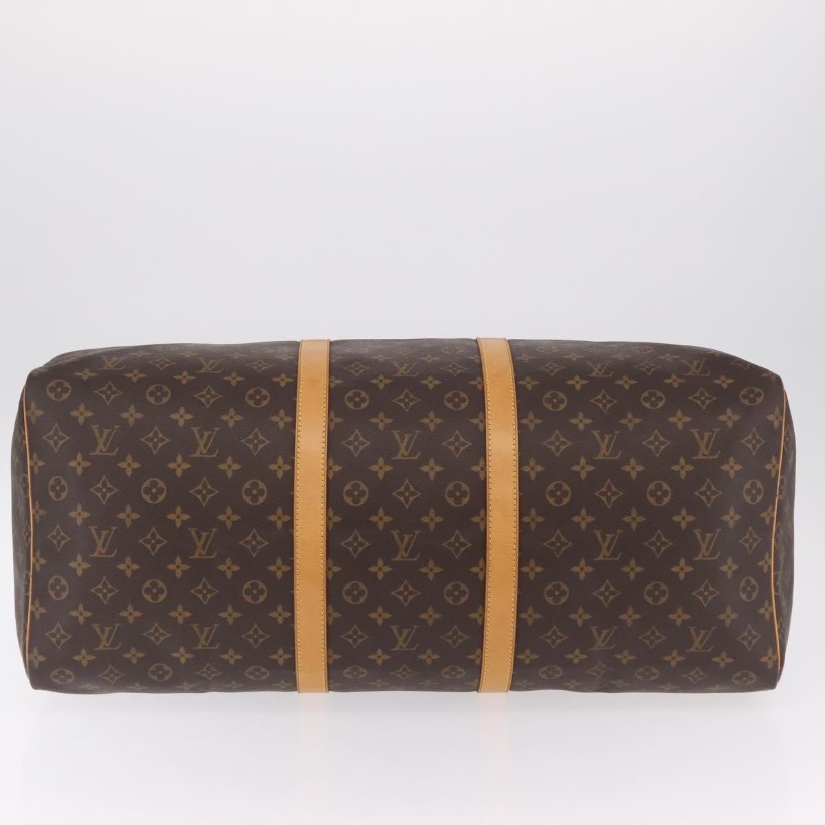 LOUIS VUITTON Monogram Keepall 60 Boston Bag M41422 LV Auth 204091V