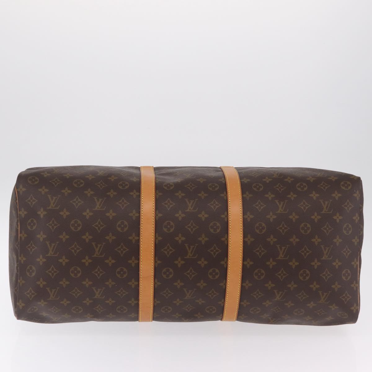 LOUIS VUITTON Monogram Keepall 60 Boston Bag M41422 LV Auth 204092V