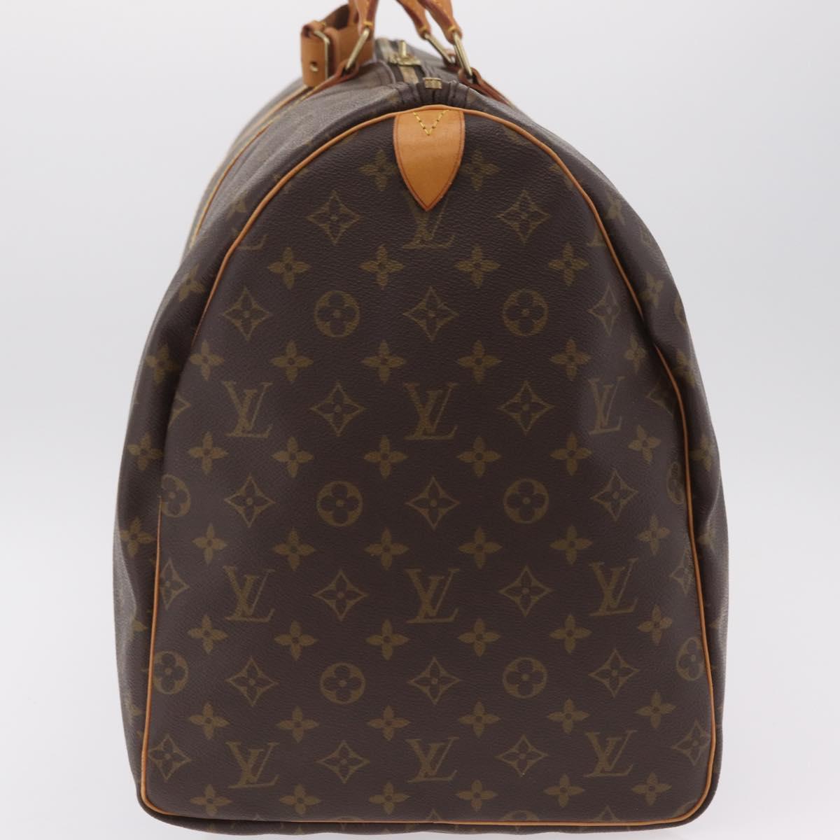 LOUIS VUITTON Monogram Keepall 60 Boston Bag M41422 LV Auth 204092V