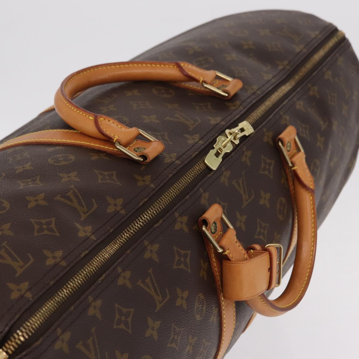 LOUIS VUITTON Monogram Keepall 60 Boston Bag M41422 LV Auth 204092V