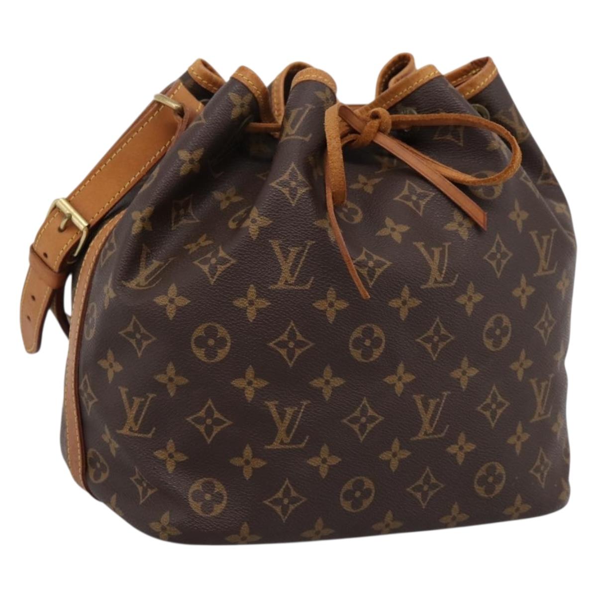 LOUIS VUITTON Monogram Petit Noe Shoulder Bag M42226 LV Auth 204097V