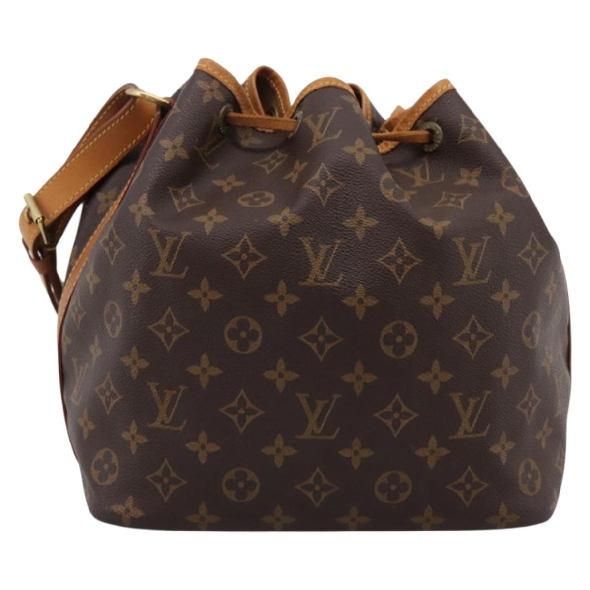 LOUIS VUITTON Monogram Petit Noe Shoulder Bag M42226 LV Auth 204097V