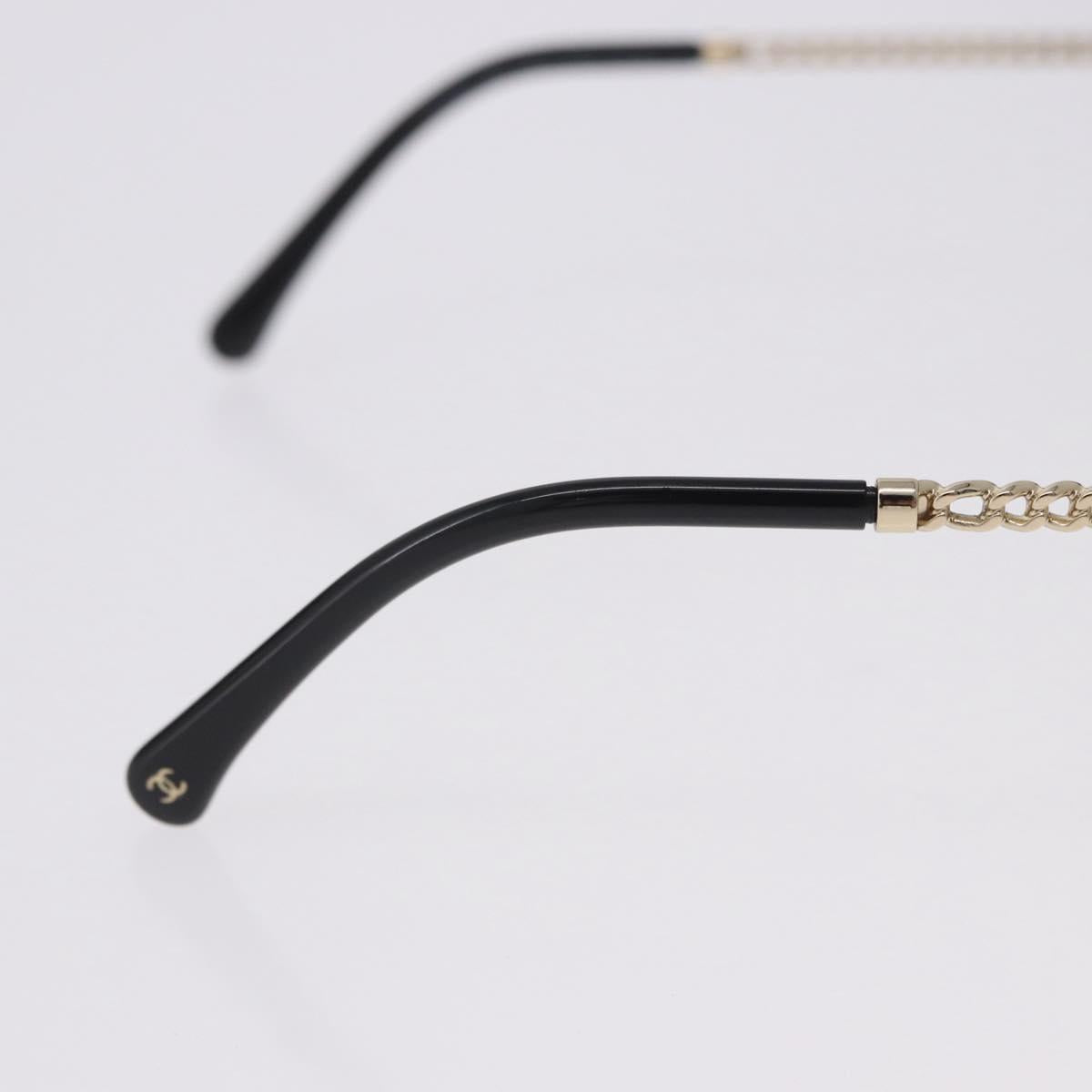 CHANEL Sunglasses metal Gold Tone CC Auth 204107M
