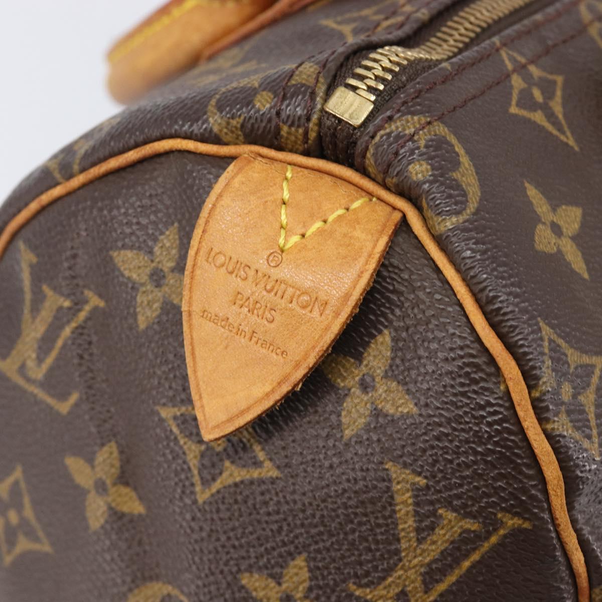 LOUIS VUITTON Monogram Speedy 25 Hand Bag M41528 LV Auth 204113
