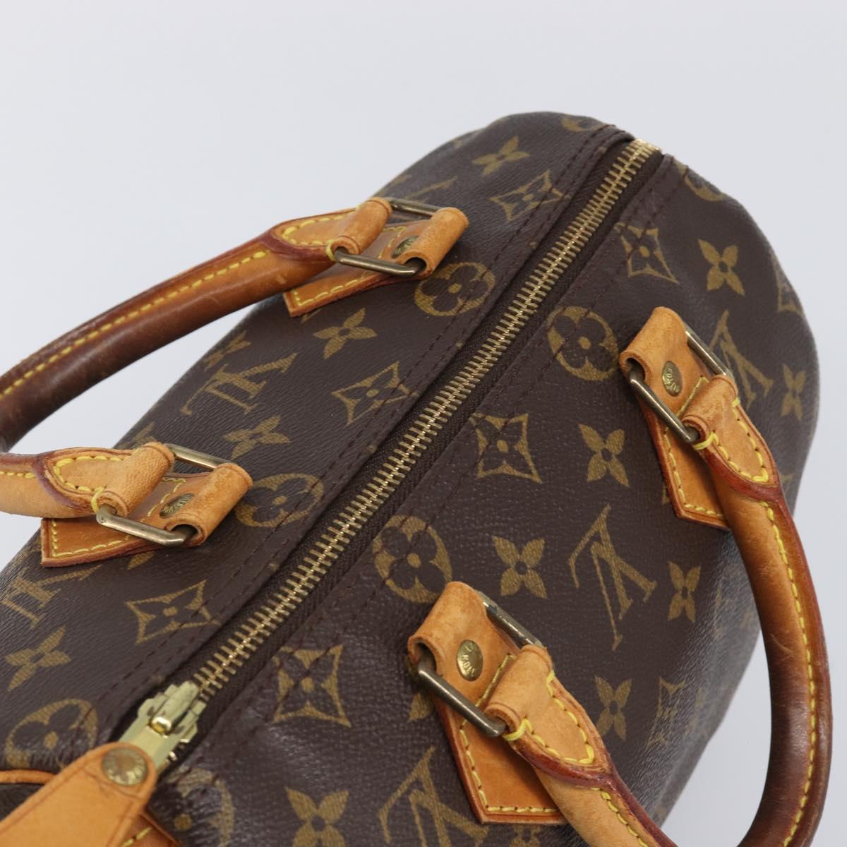 LOUIS VUITTON Monogram Speedy 25 Hand Bag M41528 LV Auth 204113