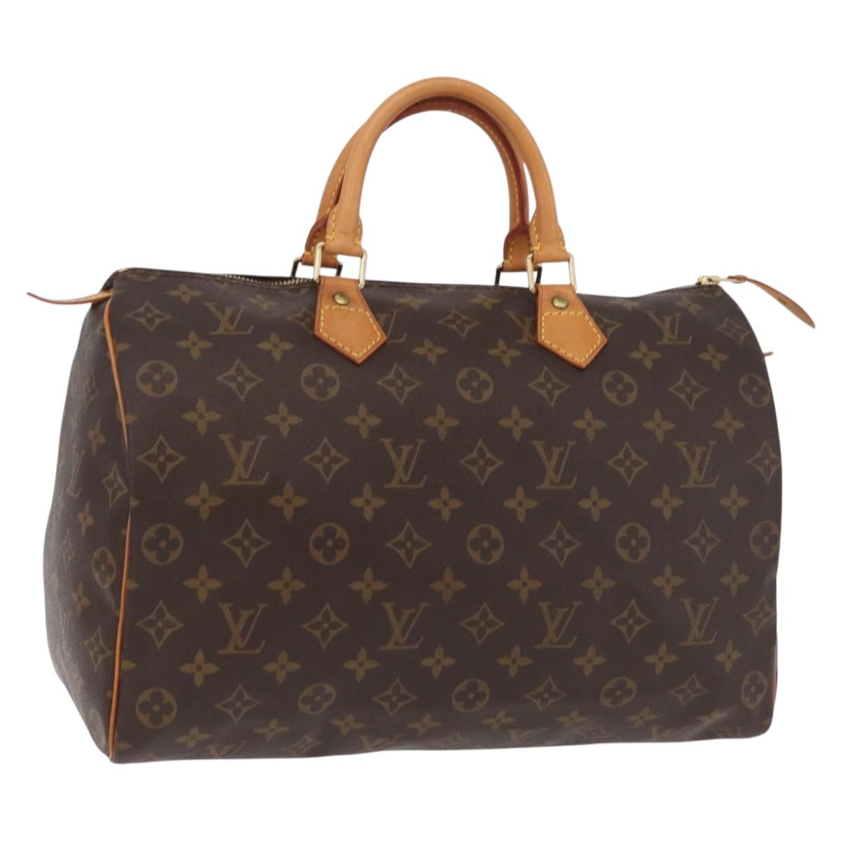 LOUIS VUITTON Monogram Speedy 35 Hand Bag M41524 LV Auth 204115V