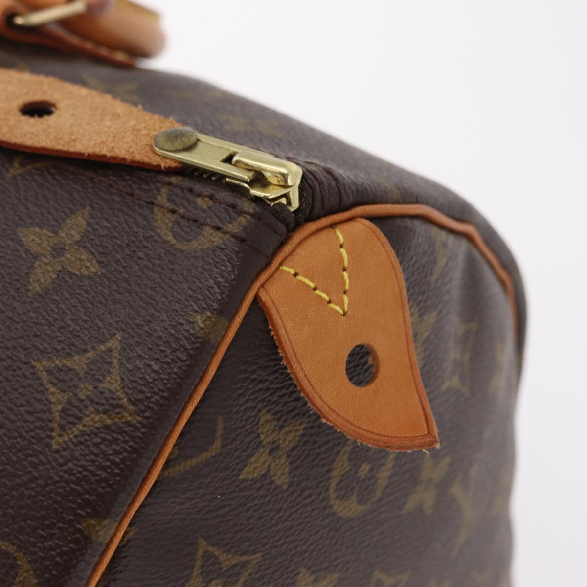 LOUIS VUITTON Monogram Speedy 35 Hand Bag M41524 LV Auth 204115V