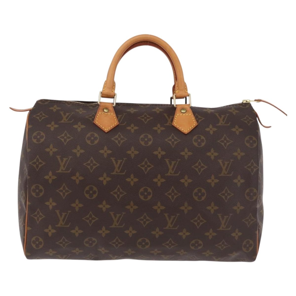 LOUIS VUITTON Monogram Speedy 35 Hand Bag M41524 LV Auth 204115V