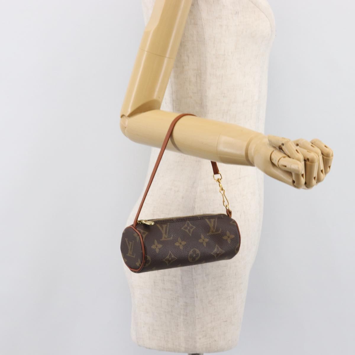 LOUIS VUITTON Monogram Papillon Pouch LV Auth 204117