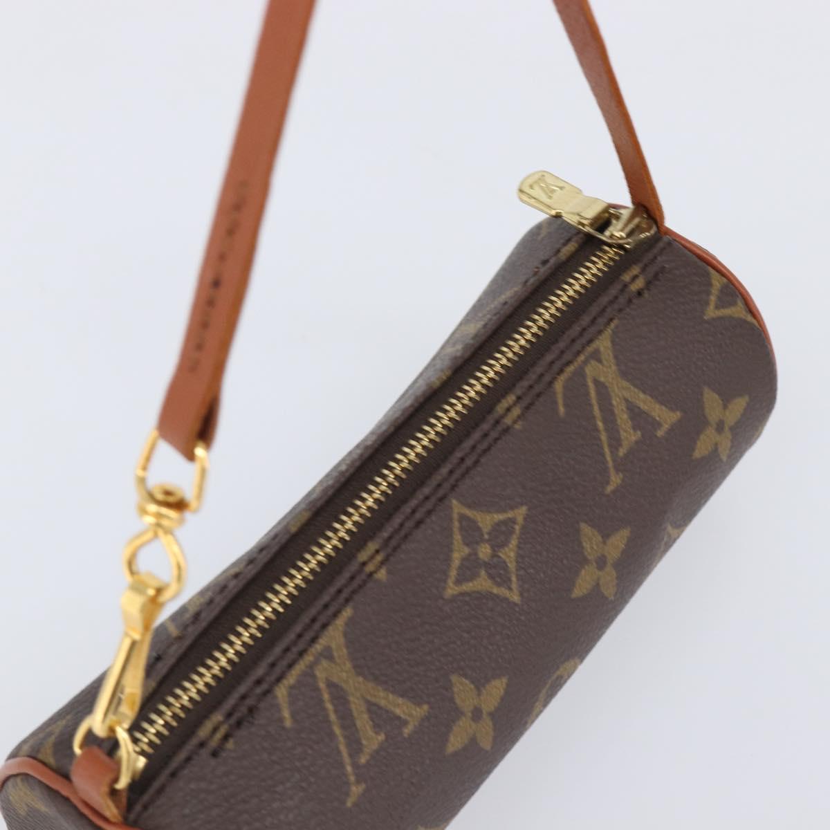 LOUIS VUITTON Monogram Papillon Pouch LV Auth 204117